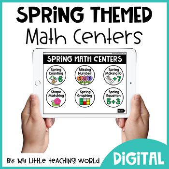 Preview of Distance Learning Spring Digital Math Centers (Powerpoint)