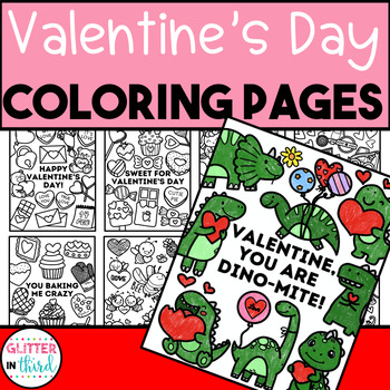Preview of Valentine's Day Coloring Pages February Sheets