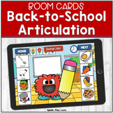 Back-to-School Articulation - BOOM Cards - Articulation Ga