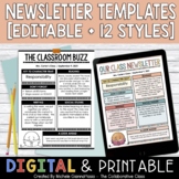 Newsletter Templates Editable | Boho Colors | PPT + Google Slides