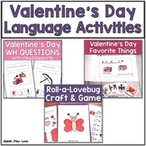 Valentine's Day Speech Therapy Activities - February Speec