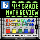 4th Grade End of Year Review 5 Lock Escape Game | Boom™ Cards