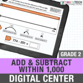 2nd Grade Digital Math Center - Add and Subtract Within 1,