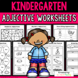 Kindergarten Adjective Worksheets (Parts of Speech and Gra