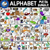 Alphabet Clip Art Bundle: 4 pictures per letter