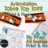 Articulation Game Companion: Table Top Toss