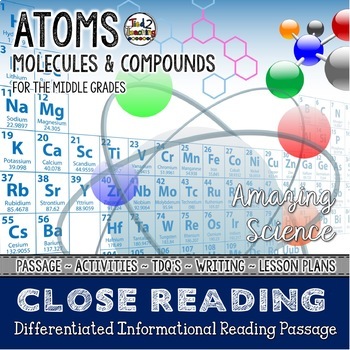 Preview of Atoms, Molecules, and Compounds Differentiated Close Reading
