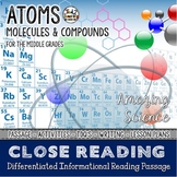 Atoms, Molecules, and Compounds Differentiated Close Reading