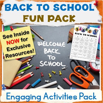 Preview of 50% OFF Back To School Activity Packet, First Week of School Worksheets Bundle