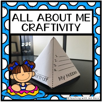 Preview of Back to School All About Me Pyramid Craft