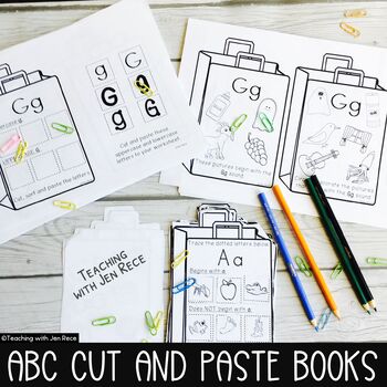 Preview of Cut and Paste Beginning Letter Sounds and Case Sorting Packet
