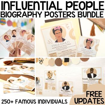 Preview of Biography Posters - Bulletin Board Growing Bundle - Influential People, LGBTQ+