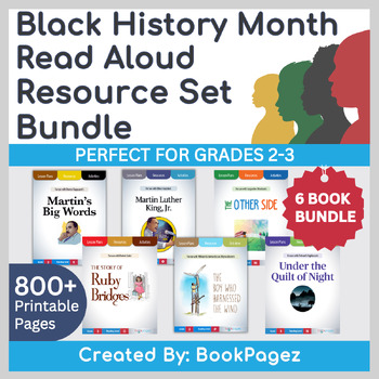 Preview of 50% OFF Black History Month Comprehension Lessons and Activities Bundle