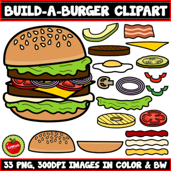 Preview of Build-A-Burger Clipart