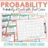 Theoretical Probability Activities Paint Colors Print & Di