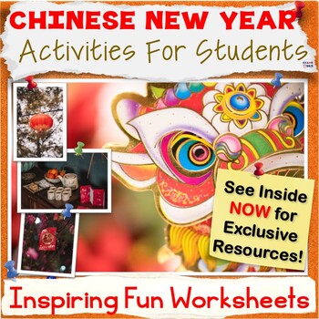 50% OFF Chinese New Year 2024 Activities, Lunar Year ELA Worksheets Bundle