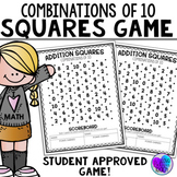 Combination of 10 - Addition Squares Math Game