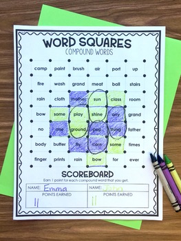 Jogo em inglês - Playing With Compound Words - Time to Play