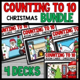 Counting Objects to 10 Christmas Math Activities BUNDLE