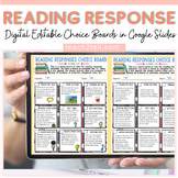 Choice Boards Reading Response Digital Literacy Center Menu