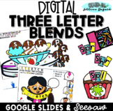 DIGITAL Three Letter Blends - Google Slides & Seesaw