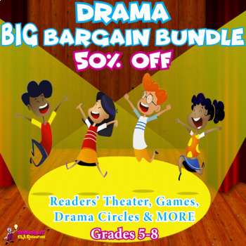 Preview of 50% OFF DRAMA SCRIPTS, GAMES and ACTIVITIES: Grades 5-8 Drama FUN