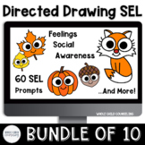 Fall SEL Directed Drawing Digital and Editable Counseling 