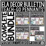 ELA Classroom Decor Posters Bulletin Board Reading Skills 