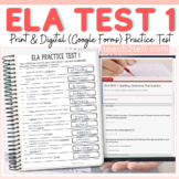 ELA Test Prep Language Arts Review 1 Print And Digital