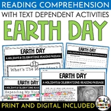 Earth Day Non-Fiction Reading Comprehension Passage and Ac