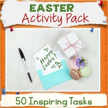Preview of 50% OFF Easter Activity Packet, Middle School Worksheets, ELA Sub Plans Bundle