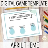 Editable Digital Review Game Template for Spanish Class | 