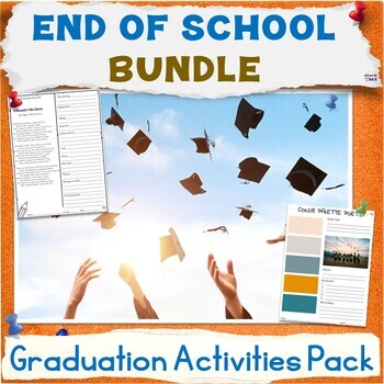 Preview of 50% OFF End of the Year Activity Packet - Graduation Worksheets ELA Bundle