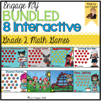 Preview of Engage NY Grade 2 BUNDLED Interactive Math Games