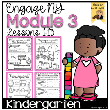 Preview of Engage NY Kindergarten Module 3 Lessons 1-15 Print and Digital Resource