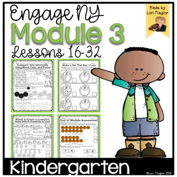 Preview of Engage NY Kindergarten Module 3 Lessons 16-32 Print and Digital Resource
