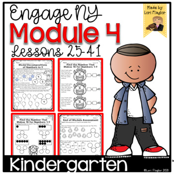 Preview of Engage NY Kindergarten Module 4 Lessons 25-41 Print and Digital Resource
