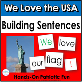 Sentence Building Activities | Patriotic USA Pocket Chart 