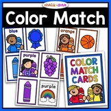 Color Matching Cards | Color Recognition and Reading Color Words