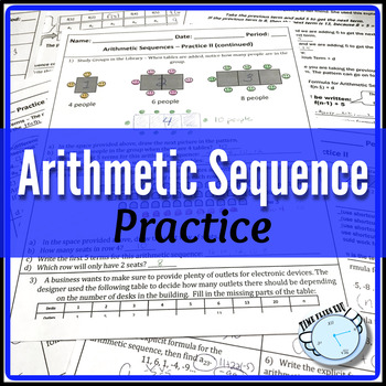 Preview of Arithmetic Sequence Activity