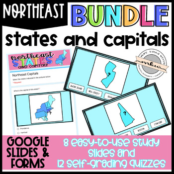 Preview of Northeast States and Capitals BUNDLE!