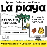 Spanish Beach Story for Beginners Interactive Reading La P