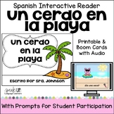 Spanish Beach Story for Beginners Interactive Reading La p