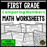 1st Grade Comparing Numbers Worksheets | Compare Greater T