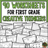 First Grade Creative Thinking Worksheets | I'm Done Now Wh