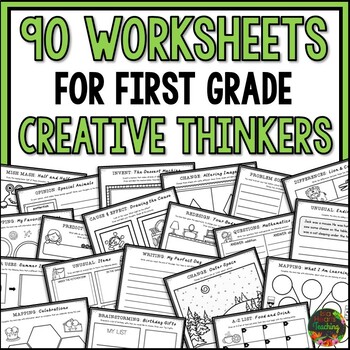 Preview of Creative Thinking Worksheets | I'm Done Now What Activities | Fast Finishers 1st