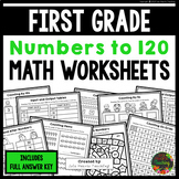 First Grade Numbers to 120 Worksheets | First Grade Number