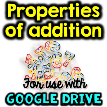 Preview of Properties of Addition for Math Google Drive & Google Classroom