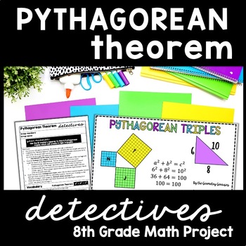 Preview of Pythagorean Theorem Hands on Activity, 8th Grade Spring End of Year Math Project