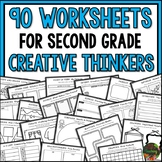 Second Grade Creative Thinking Worksheets | I'm Done Now W